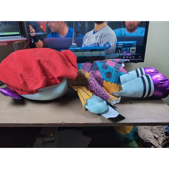 RARE! DISNEY Nightmare Before Christmas Jumbo Jack, Sally 30" Plush Set of 2 NWT - Picture 13 of 16